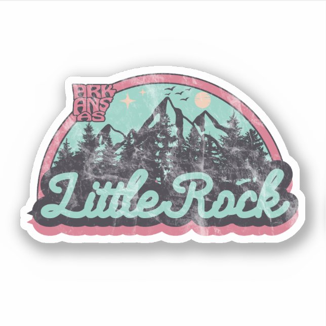 Little Rock, Arkansas  Sticker (Front)