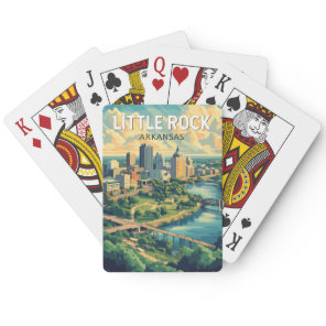 Little Rock Arkansas Travel Art Vintage Poker Cards