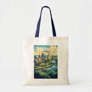 Little Rock Arkansas Travel Art Vintage Tote Bag