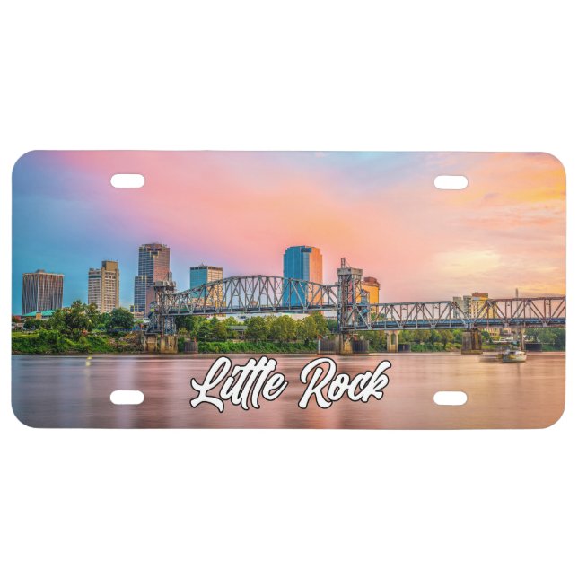Little Rock, Arkansas, USA License Plate (Front)