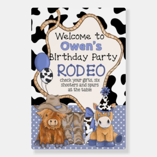 Little Rodeo Welcome Sign _ Boy