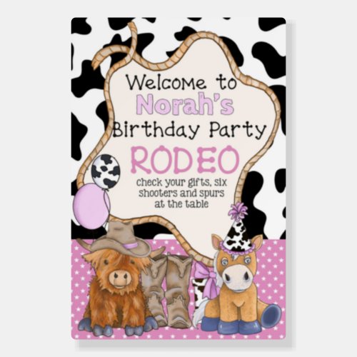 Little Rodeo Welcome Sign _ Girl