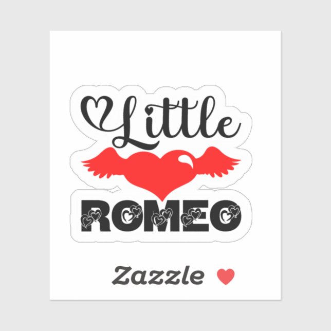 Little Romeo Cute Valentine Love Character Design Sticker (Sheet)