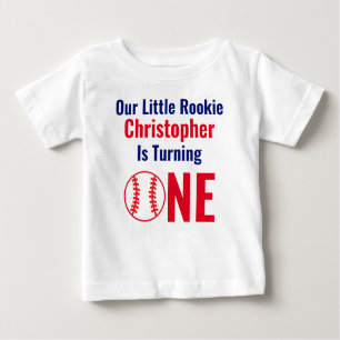 Little Rookie Baseball 1st Birthday Baby T-Shirt