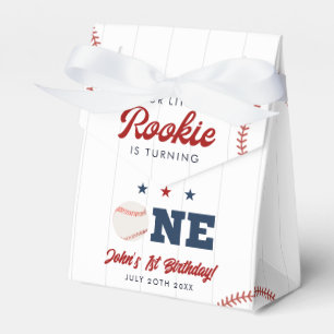 Little Rookie Baseball 1st Birthday Favor Boxes