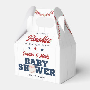 Little Rookie Baseball Baby Shower Favor Boxes