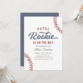 Little Rookie Baseball Baby Shower Invitation | Zazzle