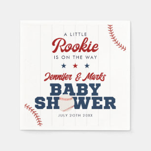 Little Rookie Baseball Baby Shower Napkins