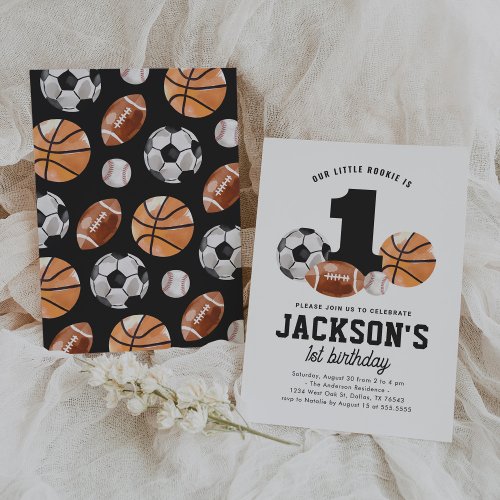 Little Rookie Sports 1st Birthday