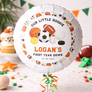 Little Rookie Sports 1st Birthday Party   All-Star Balloon