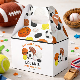 Little Rookie Sports 1st Birthday Party   All-Star Favor Boxes