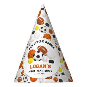 Little Rookie Sports 1st Birthday Party   All-Star Party Hat