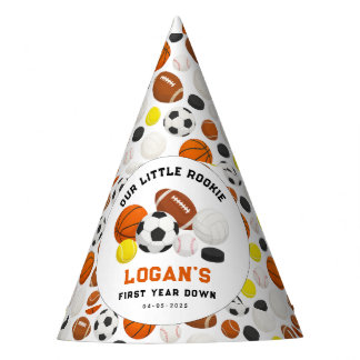 Little Rookie Sports 1st Birthday Party | All-Star Party Hat