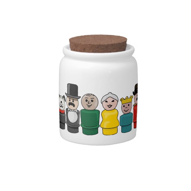 Little Round People Family Candy Jar (Front)