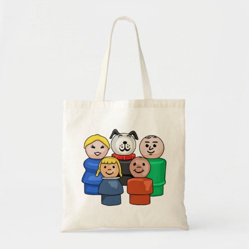 Little Round People Family Tote Bag