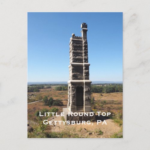 Little Round Top in Gettysburg PA Postcard