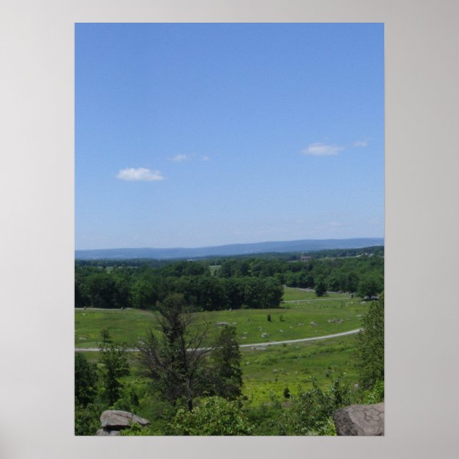 Little Round Top Panorama 4 Poster (Front)
