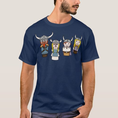 Little Round Viking Family T_Shirt