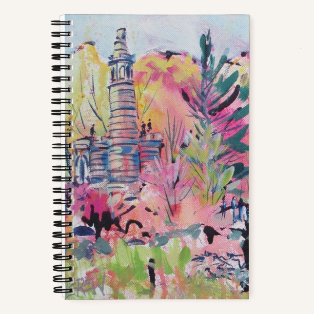 Little Roundtop Gettysburg Pennsylvania Redbuds Notebook (Front)