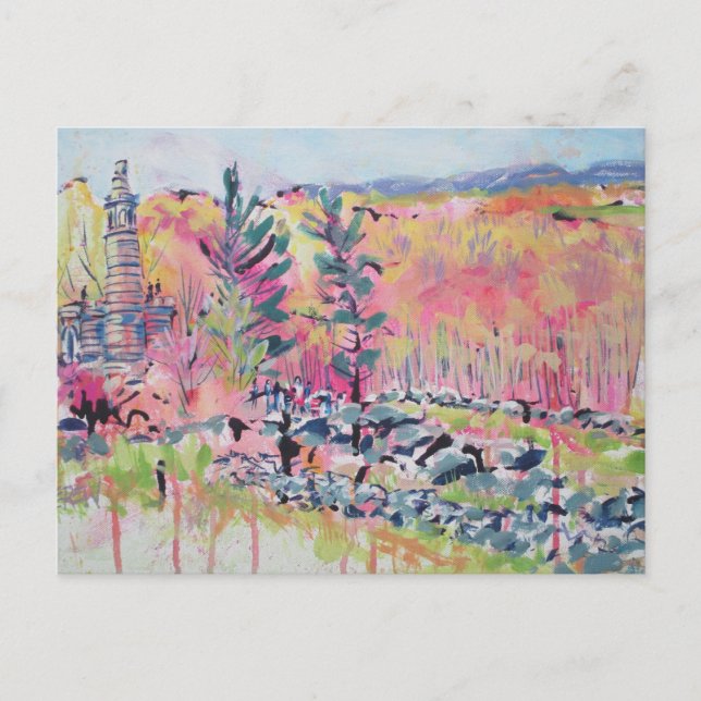 Little Roundtop Redbuds #120401 Holiday Postcard (Front)