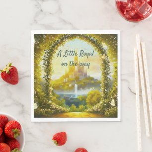 Little Royal Is on the Way Fairytale Princess Napkins