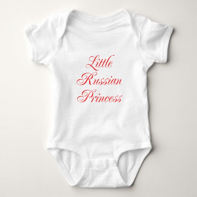 Little Russian Princess Baby Bodysuit (Front)