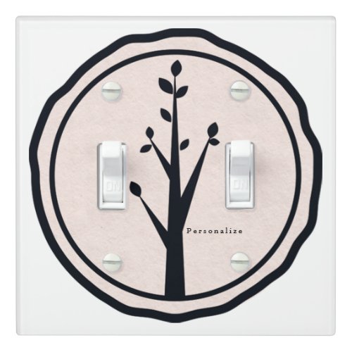 Little Rustic Tree Nature Minimalist Custom Decor Light Switch Cover