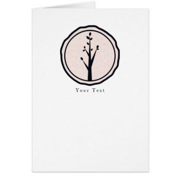 Little Rustic Tree Nature Wedding Custom Thank You by printabledigidesigns at Zazzle