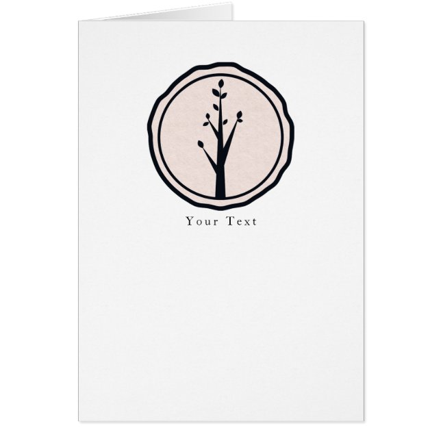 Little Rustic Tree Nature Wedding Custom Thank You (Front)