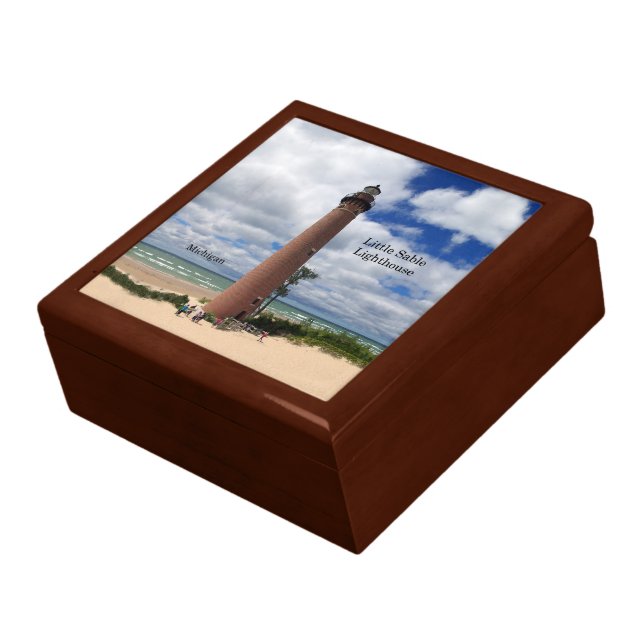 Little Sable Lighthouse keepsake box (Side)