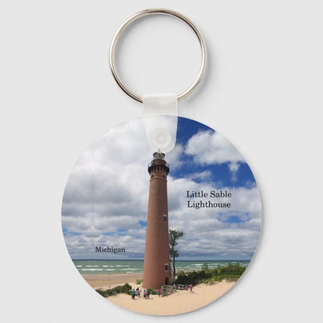 Little Sable Lighthouse key chain (Front)