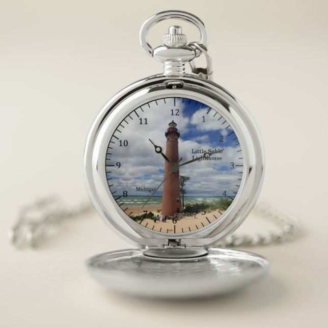 Little Sable Lighthouse pocket watch (Inside)