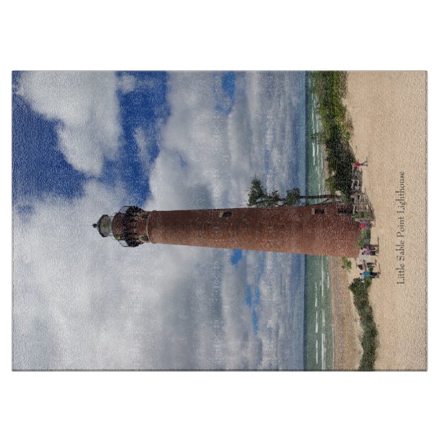 Little Sable Point Lighthouse cutting board (Front)