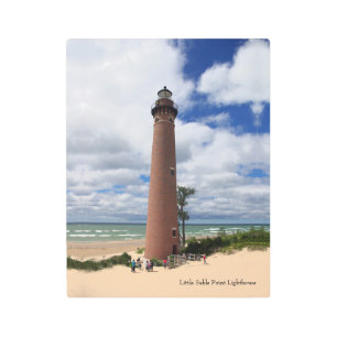 Little Sable Point Lighthouse metal wall art