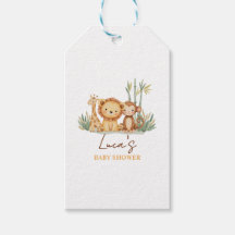 Little Safari Adventure Baby Shower tags