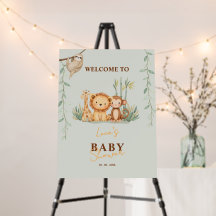 Little Safari Adventure Baby Shower welcome