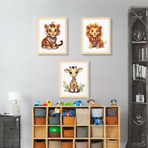 Little Safari Wall Art Sets