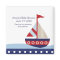 Little Sailboat Navy  Baby Shower Magnet Favor