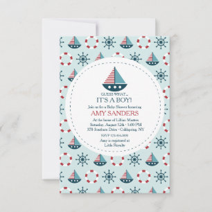 Little Sailboats Invitation