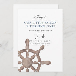 Little Sailor Birthday Invitation