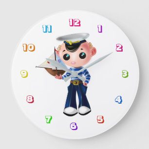 Little Sailor Clock - Happy Colors