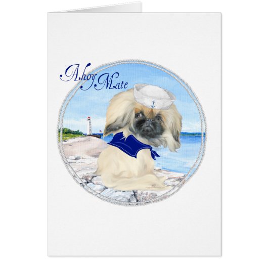 Little Sailor Pekingese Cards (Front)