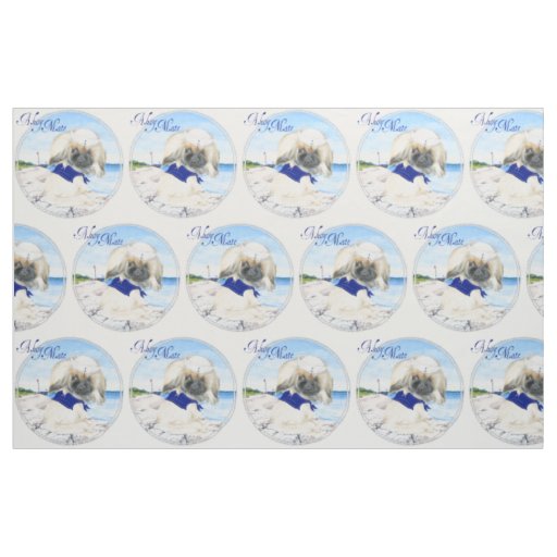 Little Sailor Pekingese Fabric