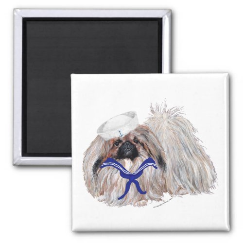 Little Sailor Pekingese Magnet