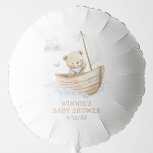 Little Sailor Teddy Bear Baby Shower Balloon