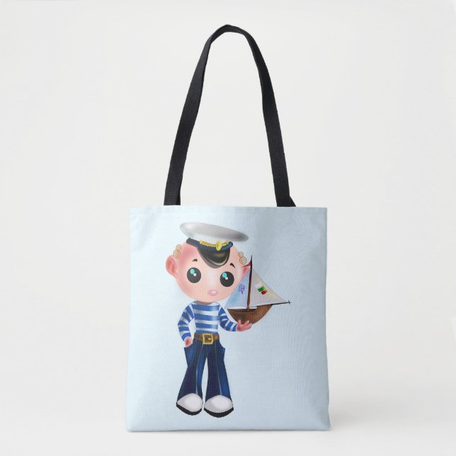 Little Sailor Tote Bag - Customizable (Front)