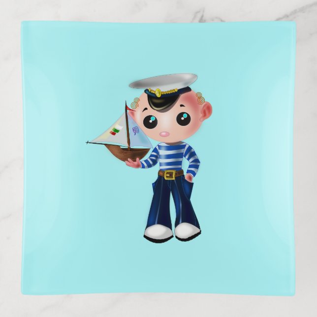 Little Sailor Trinket Tray (Front)