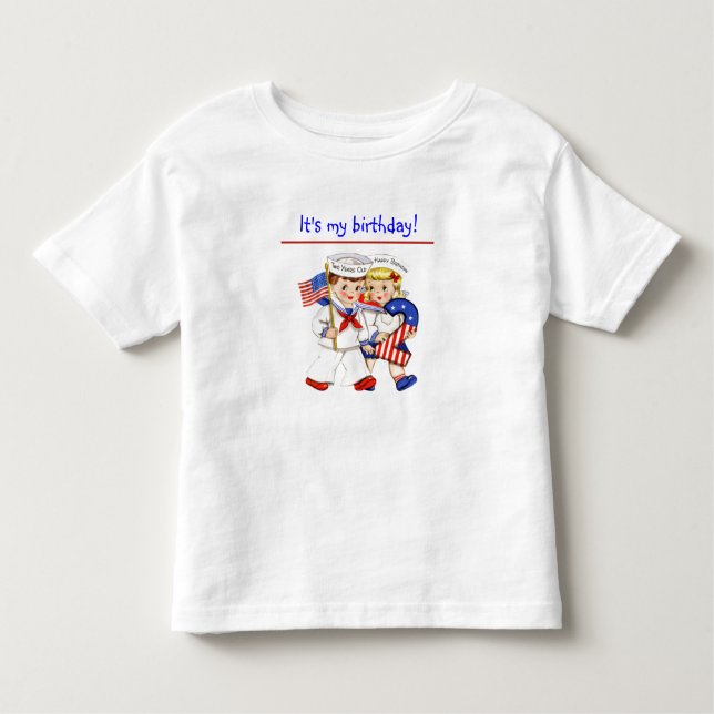 Little Sailor Twins 2nd birthday shirt (Front)