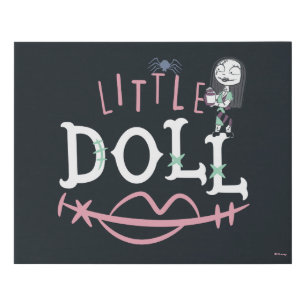 Little Sally - Little Doll Faux Canvas Print