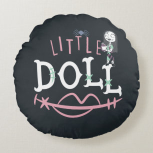 Little Sally - Little Doll Round Pillow